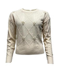 Maglia dis. rombo perle