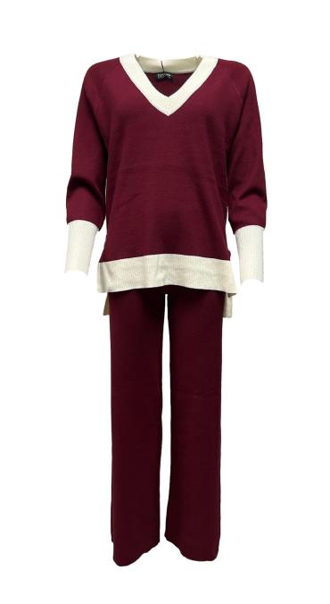 Completo maglione lungo dt pantapalazzo