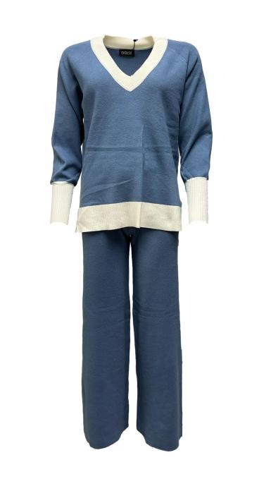Completo maglione lungo dt pantapalazzo