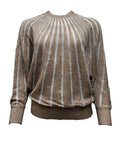 Maglia pipistrello righe trasparenza