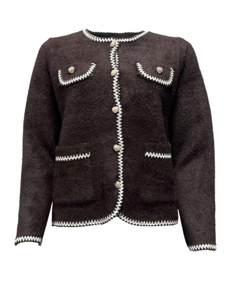 Giacca chanel pattine e tasche rifiniture