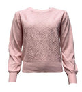 Maglia maniche sbuffo dis. rombi