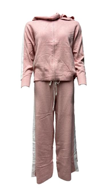 Completo maglia felpa zip pantalaccetto