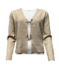 Cardigan abbottonatura gancio