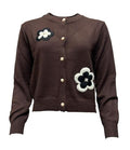 Cardigan fiori e perle