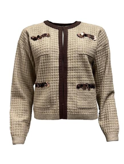 Giacca mod. chanel frisi paillettes