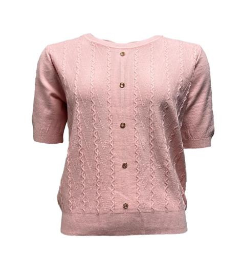 Maglia mm bottoni finti