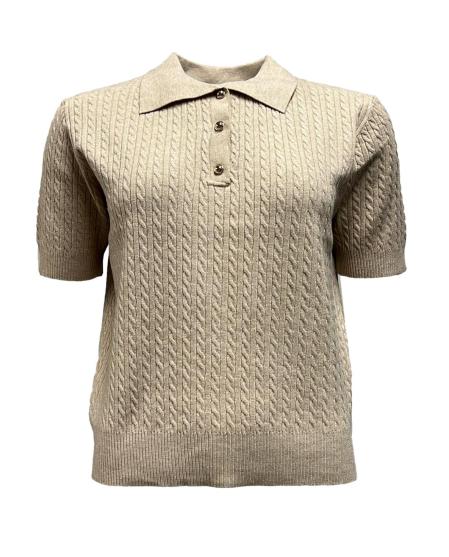 Maglia polo mk corta treccia