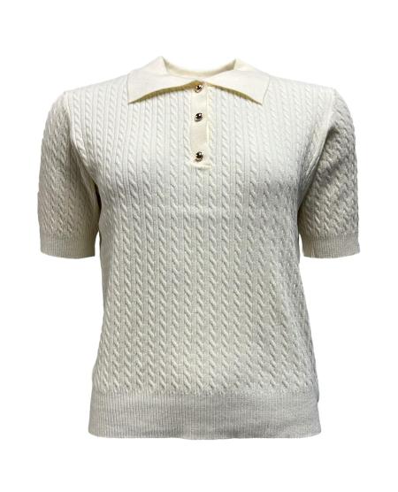 Maglia polo mk corta treccia