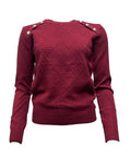 Maglia dis. rombi bottoni spalle
