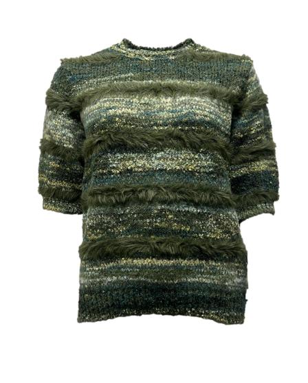 Maglia pelo righe multicolor