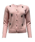 Cardigan fiore cascata strass