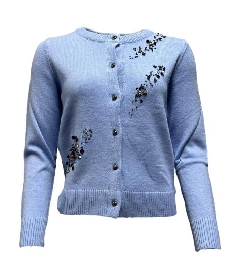 Cardigan scia paillettes dv