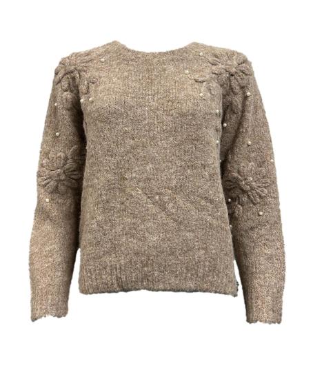 Maglione fiori 3D