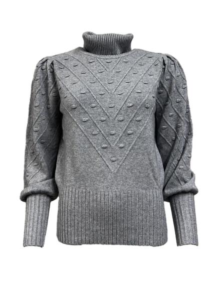 Maglione lupetto palloncino pois