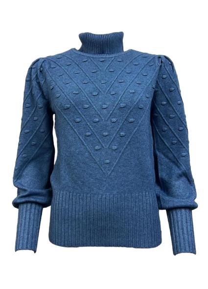 Maglione lupetto palloncino pois