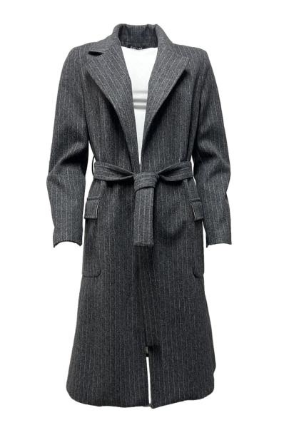 Cappotto vestaglia fusciacca gessato