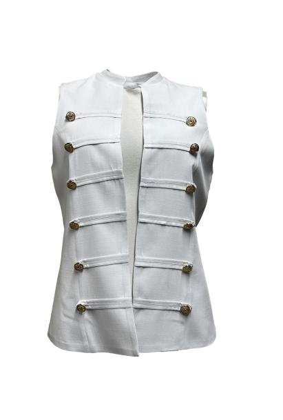 Giacca gilet bottoni oro
