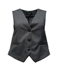 Gilet 3 bottoni tex melange