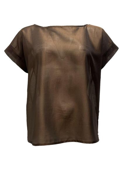 Maglia scatoletta organza