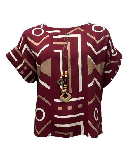 Maglia kimono st. etnica