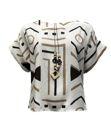 Maglia kimono st. etnica