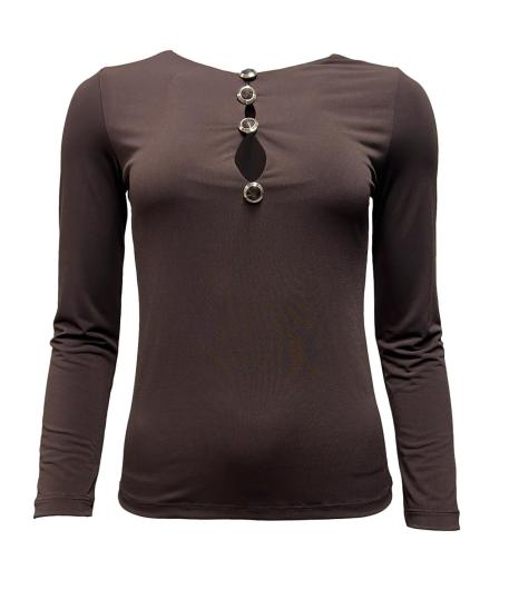 Maglia goccia 3 bottoni