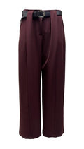 Pantalone pieghe bustino cintura manolana