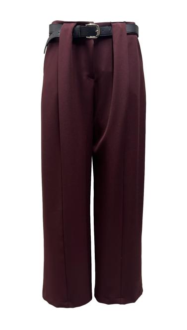 Pantalone pieghe bustino cintura manolana