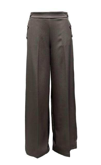 Pantalone palazzo bottoni fluido diagonale