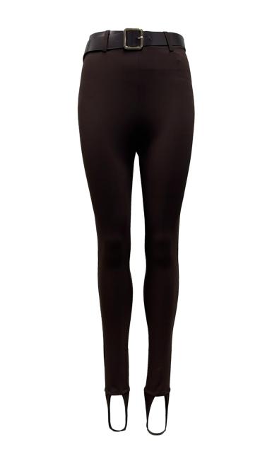 Leggins linguette piede cintura