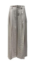 Pantalone palazzo pieghe misto-lino