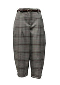 Pantalone balloon quadri