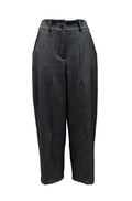Pantalone balloon 2 bottoni tex melange