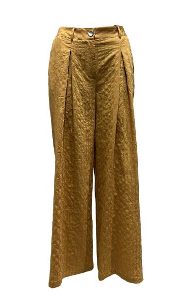 Pantalone palazzo gessato riga contrasto
