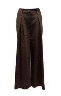 Pantalone palazzo gessato riga contrasto