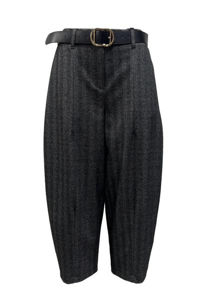 Pantalone balloon spigato