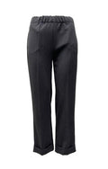 Pantalone bustino elastico risvolto manolana