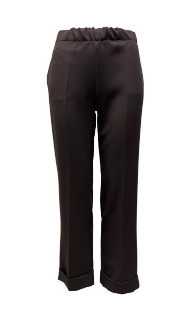 Pantalone bustino elastico risvolto manolana