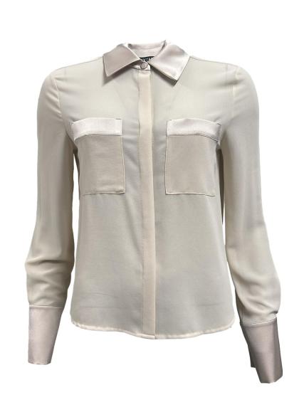 Camicia tasche raso