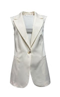 Gilet 1 bottone cotone