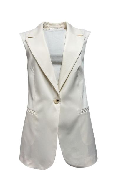 Gilet 1 bottone cotone