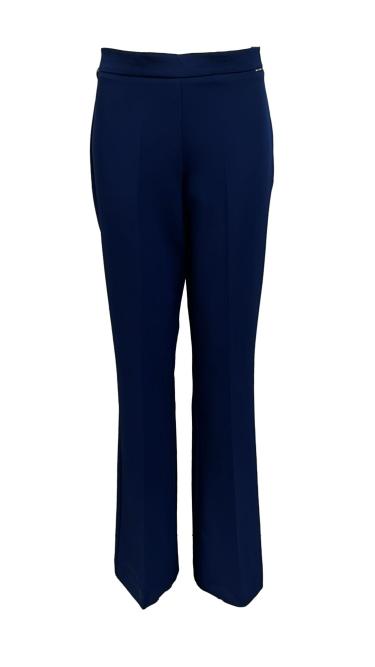Pantalone zampa zip fluido