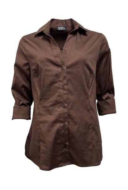 Camicia semplice scollo V