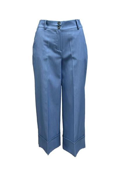 Pantalone risvolto alto