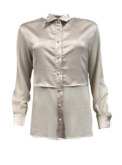 Camicia carrè raso