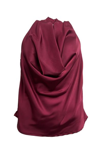 Top collo bavero raso