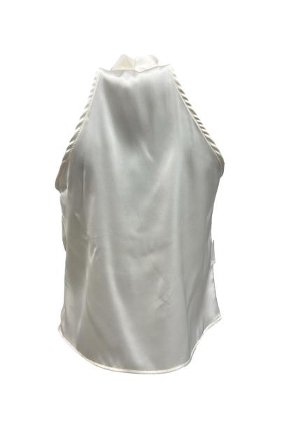Top collo bavero raso