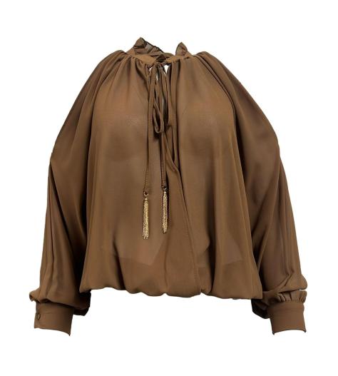 Blusa incrocio raglan