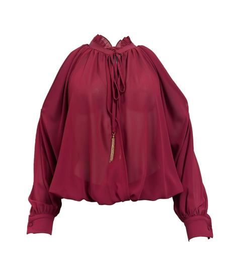 Blusa incrocio raglan